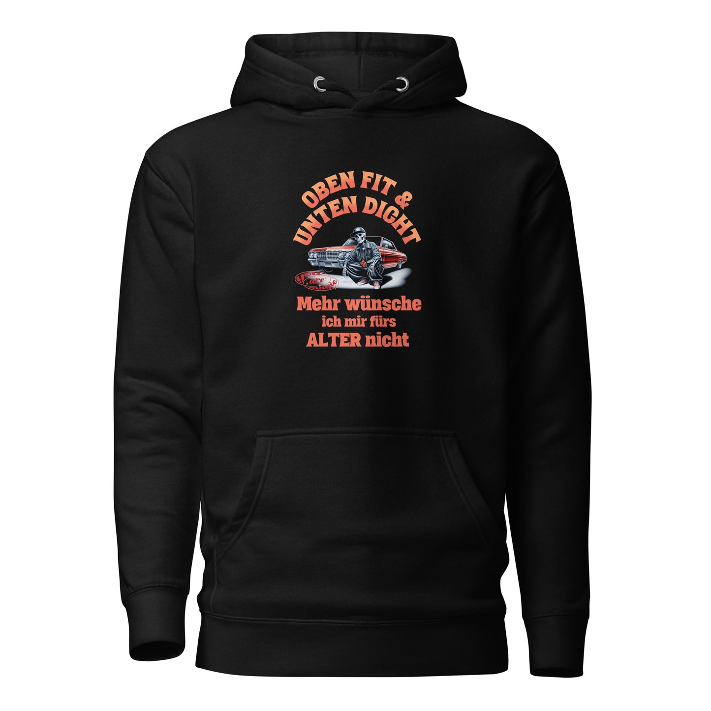 Unisex-Kapuzenpullover mit lustigem Spruch