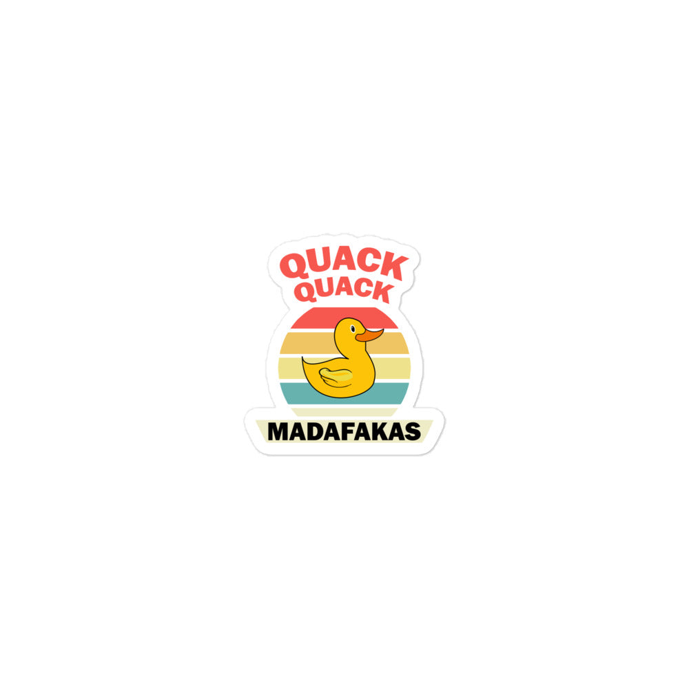 Aufkleber Quack Quack Madafakas