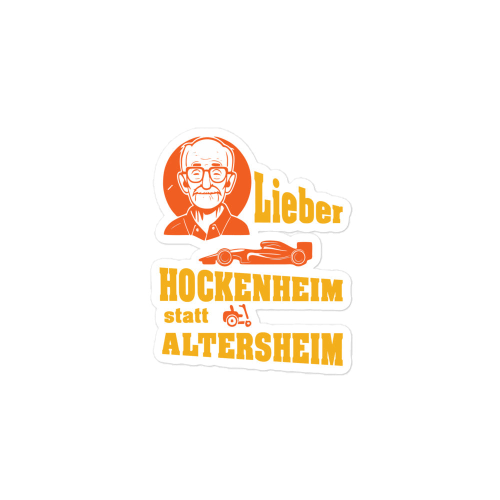 Aufkleber Lieber Hockenheim statt Altersheim