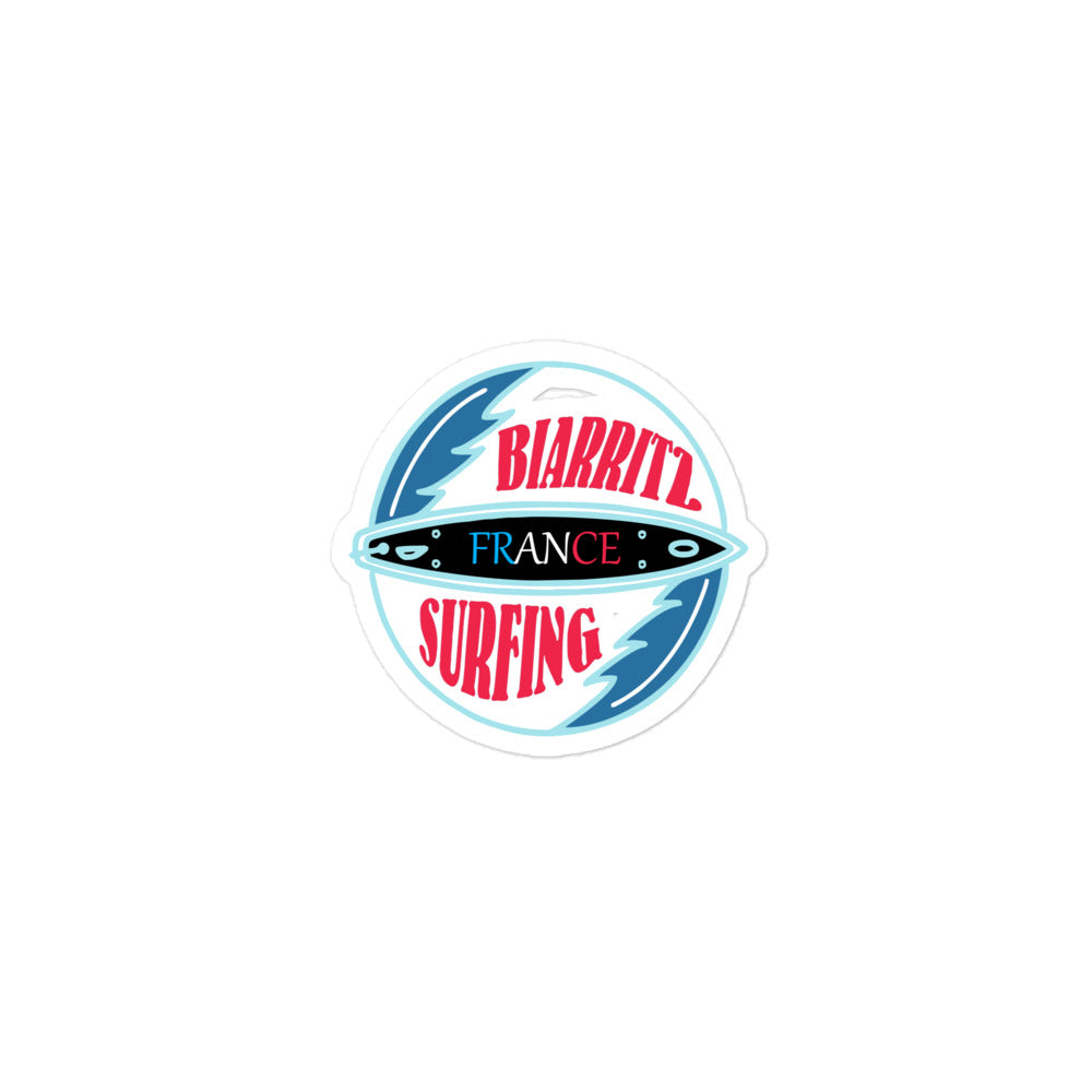Aufkleber Biarritz France Surfing