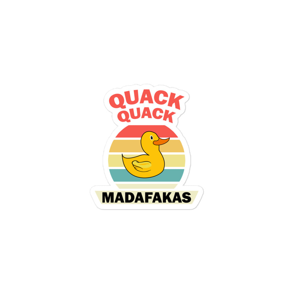 Aufkleber Quack Quack Madafakas