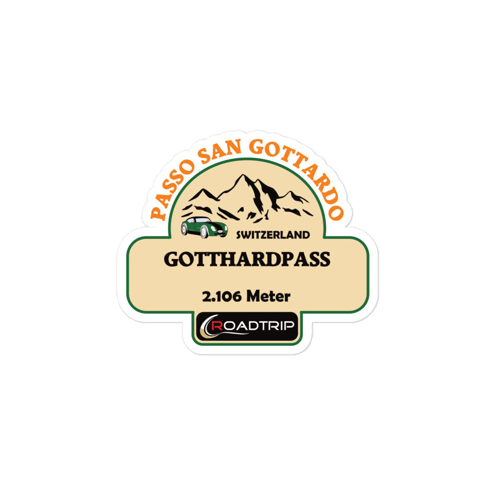 Aufkleber Gotthard Pass