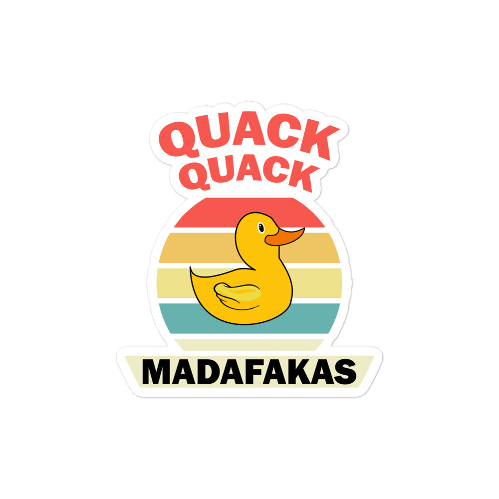 Aufkleber Quack Quack Madafakas