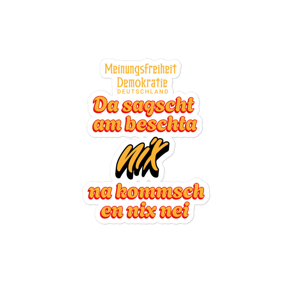 Aufkleber Meinungsfreiheit Deutshland