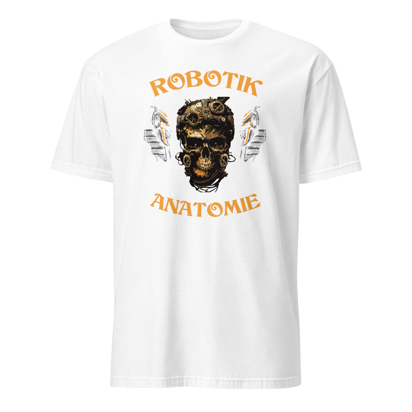 Shirt weiss mit Aufdruck Robotik Anatomie
