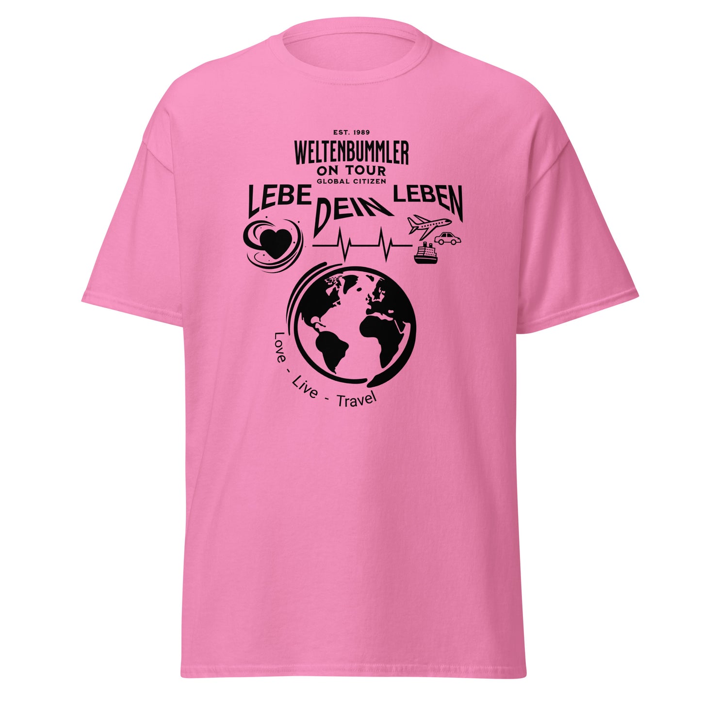 T-Shirt Weltenbummler Lebe Dein Leben