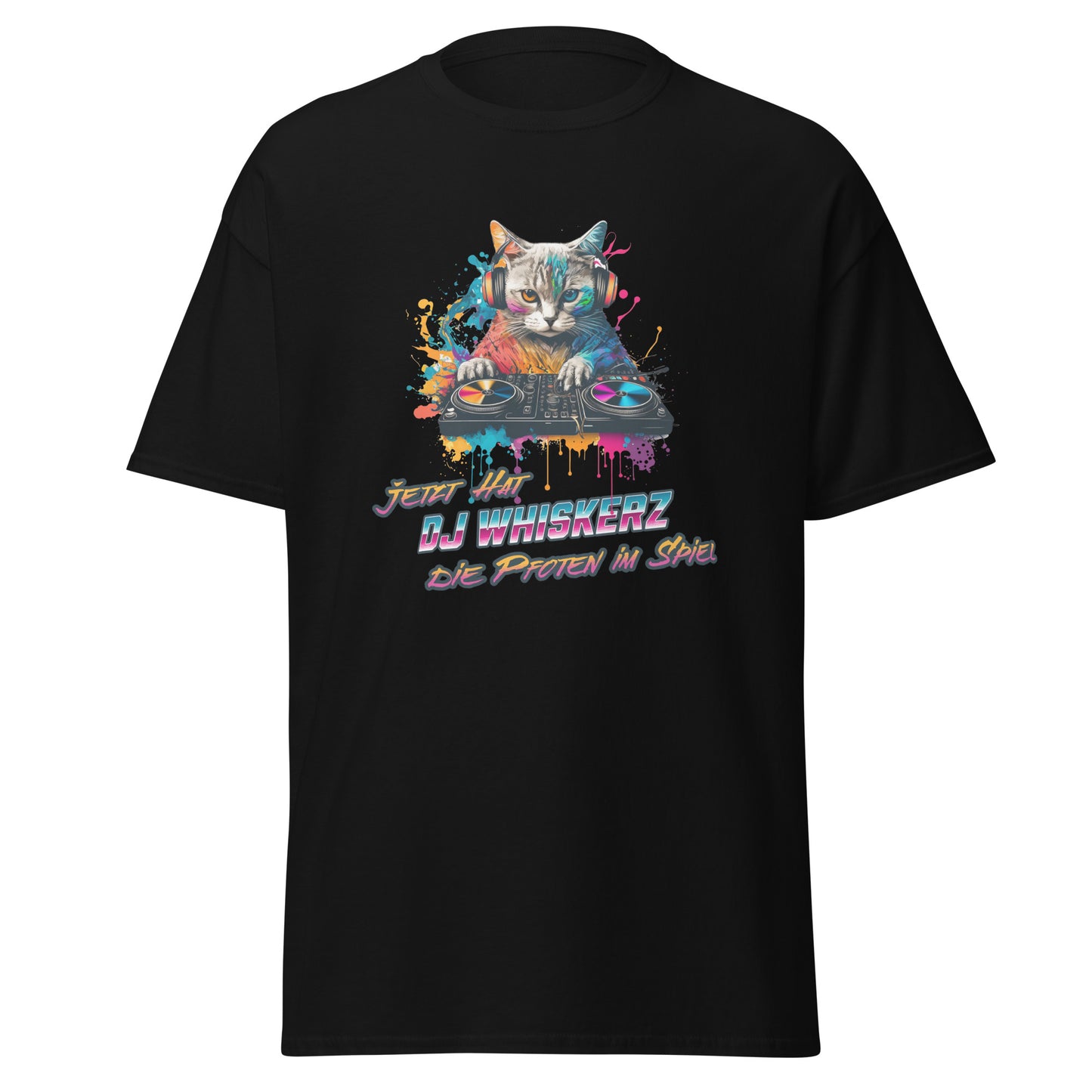 T-Shirt Katze als DJ
