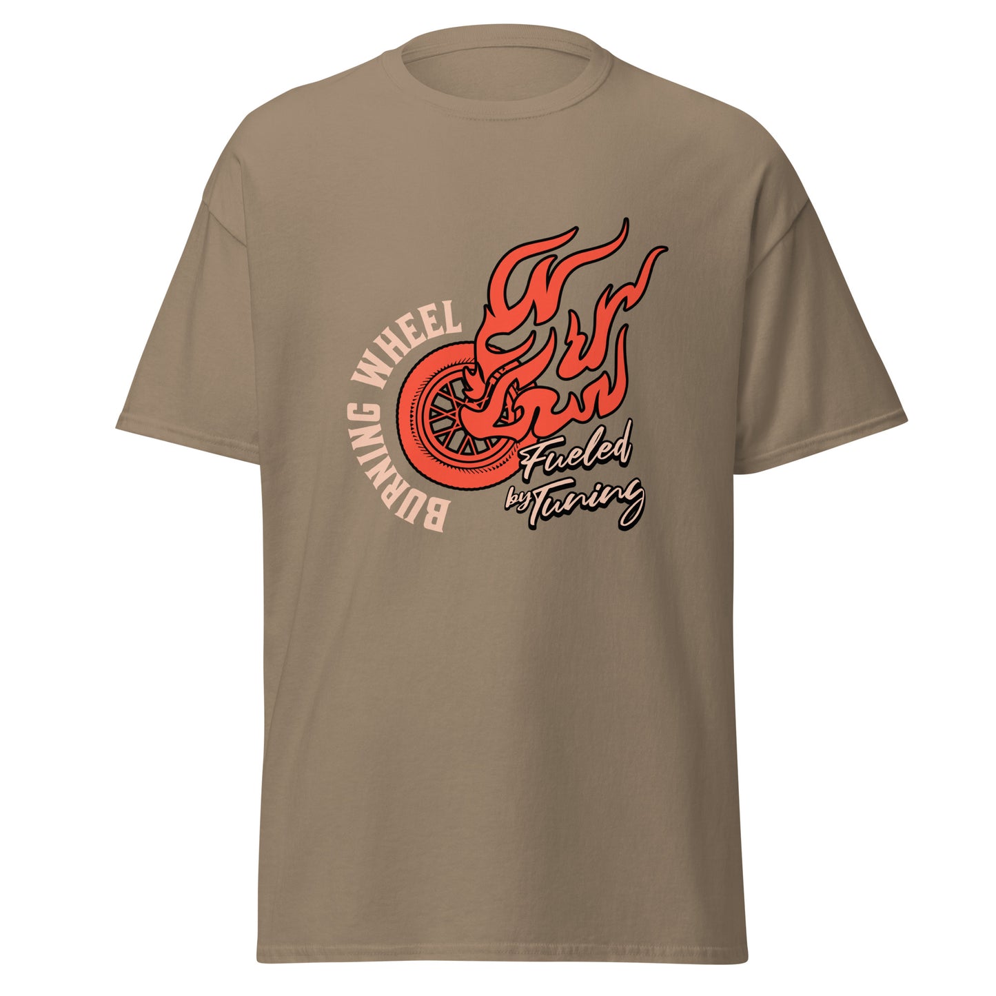 T-Shirt Bruning Wheel