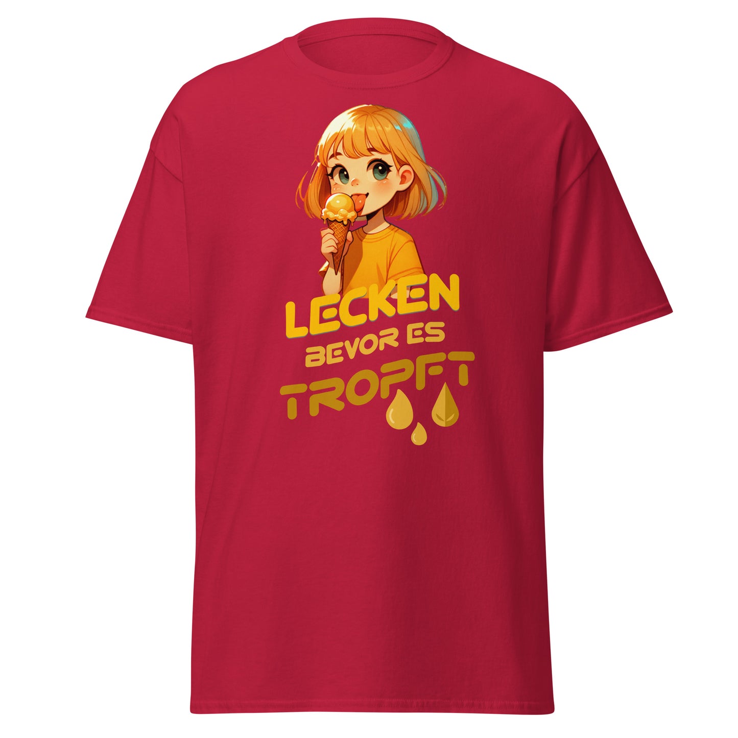 T-Shirt Lecken bevor es tropft