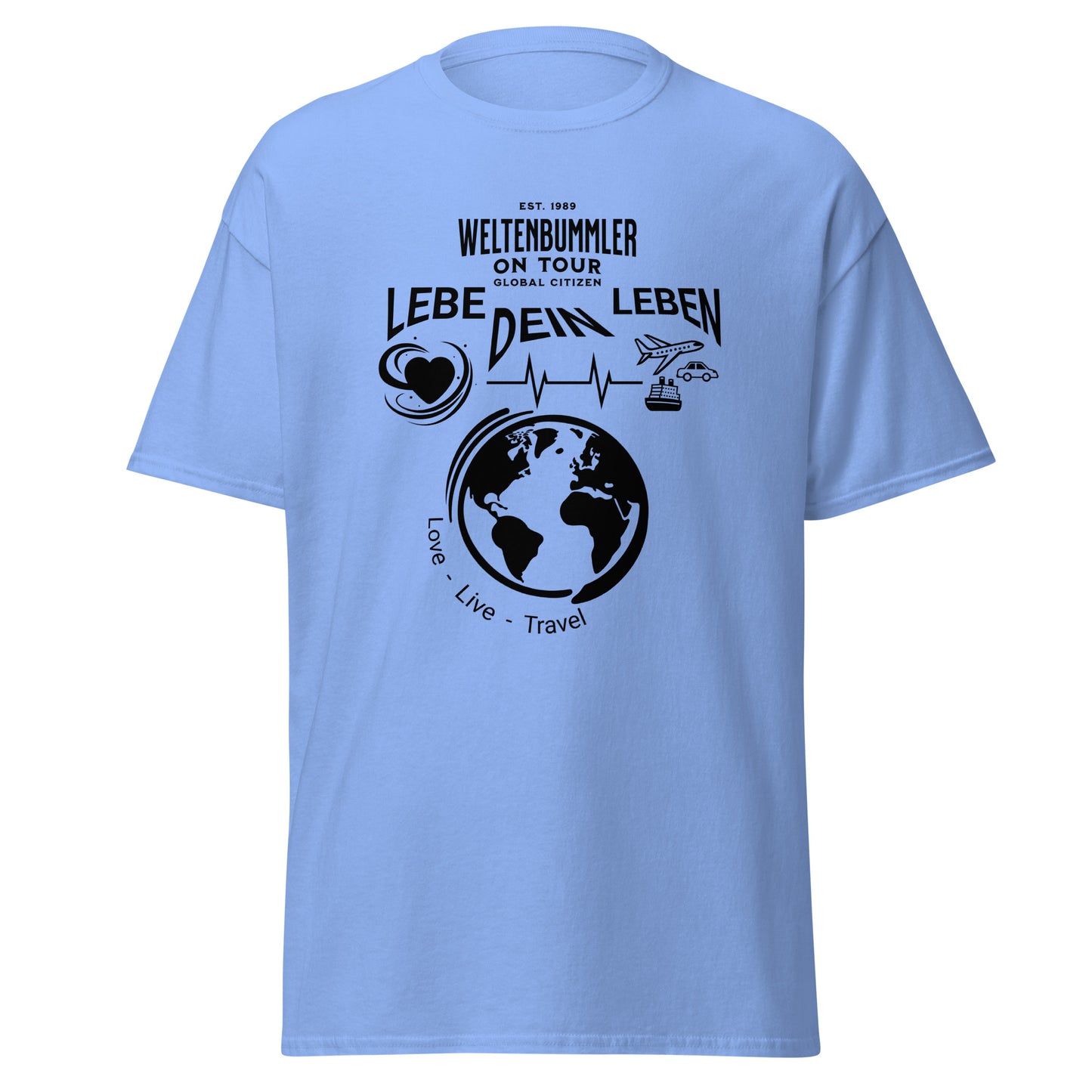 T-Shirt Weltenbummler Lebe Dein Leben
