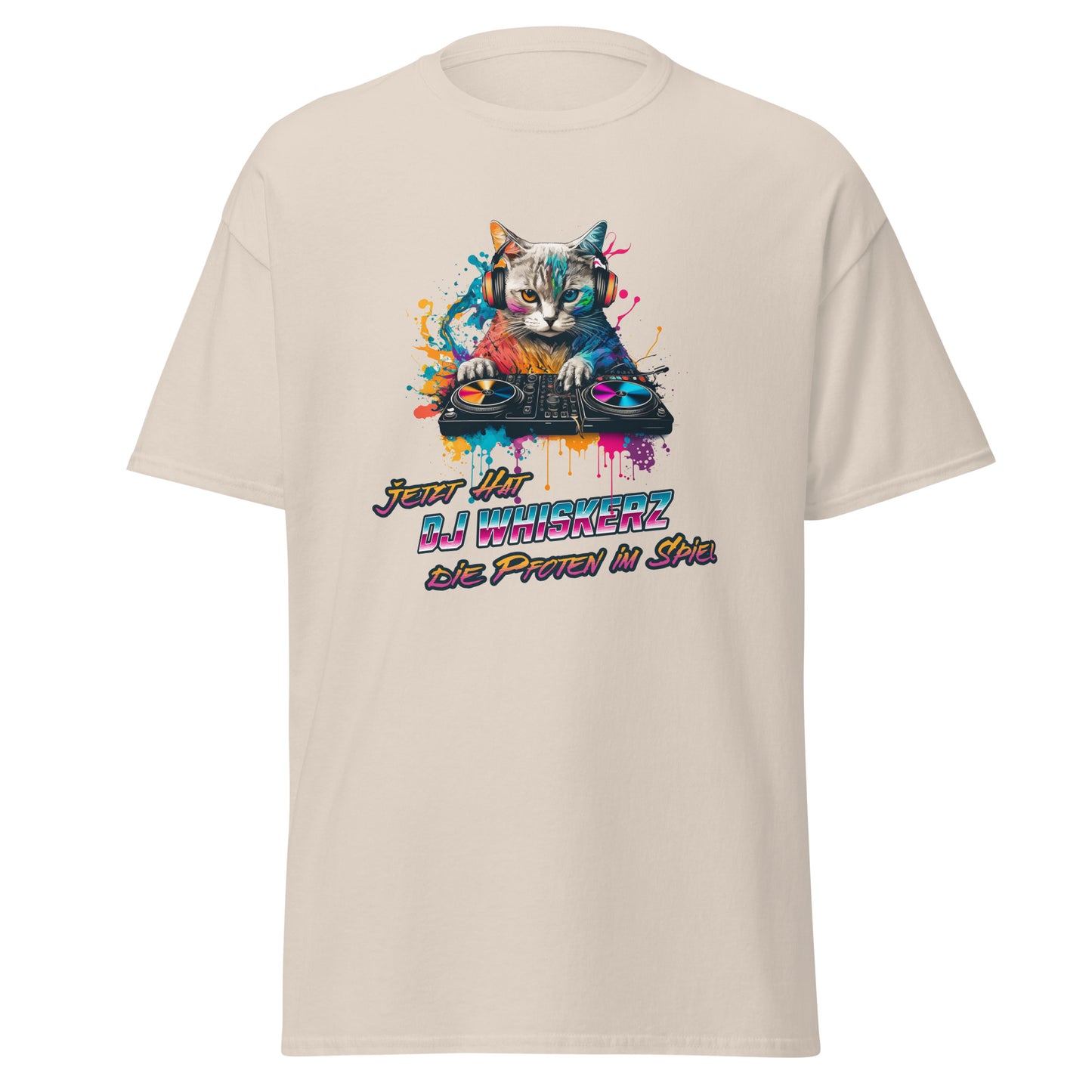 T-Shirt Katze als DJ