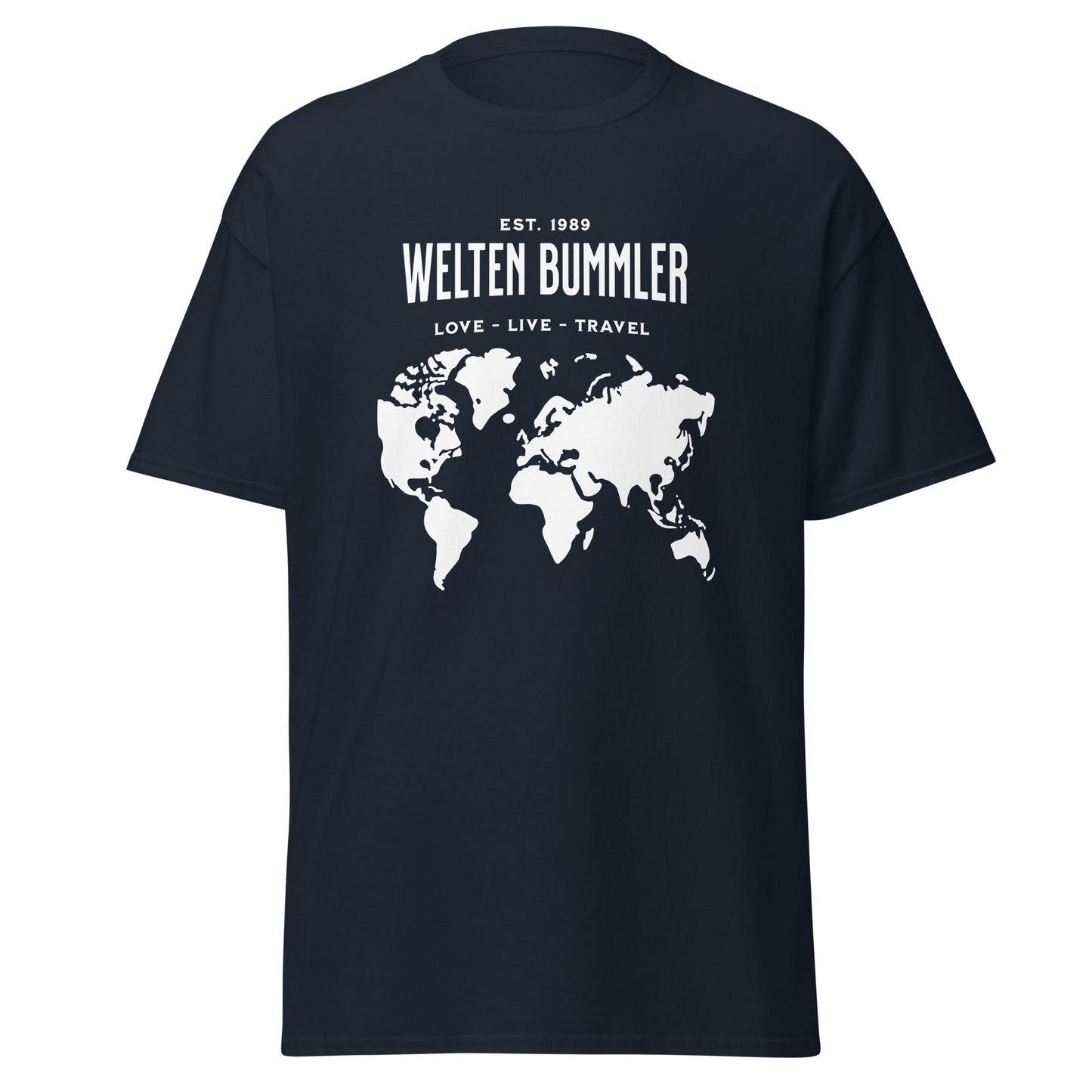 T-Shirt Weltenbummler Love Live Travel