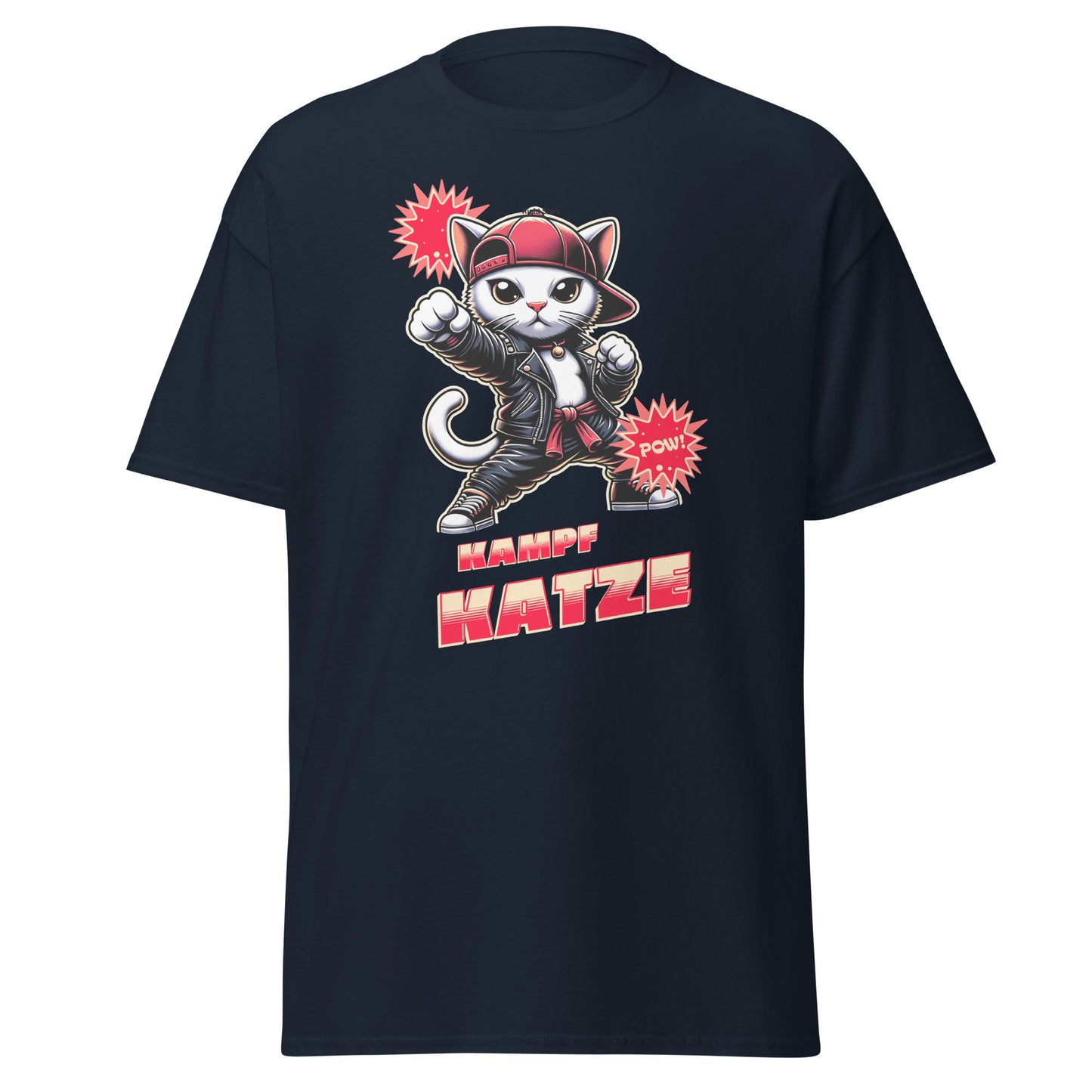 T-Shirt Kampf Katze