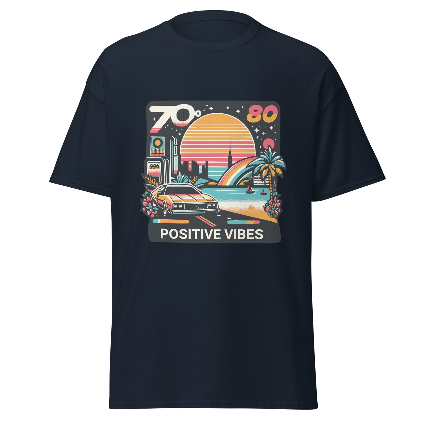 T-Shirt 70er 80er positive Vibes