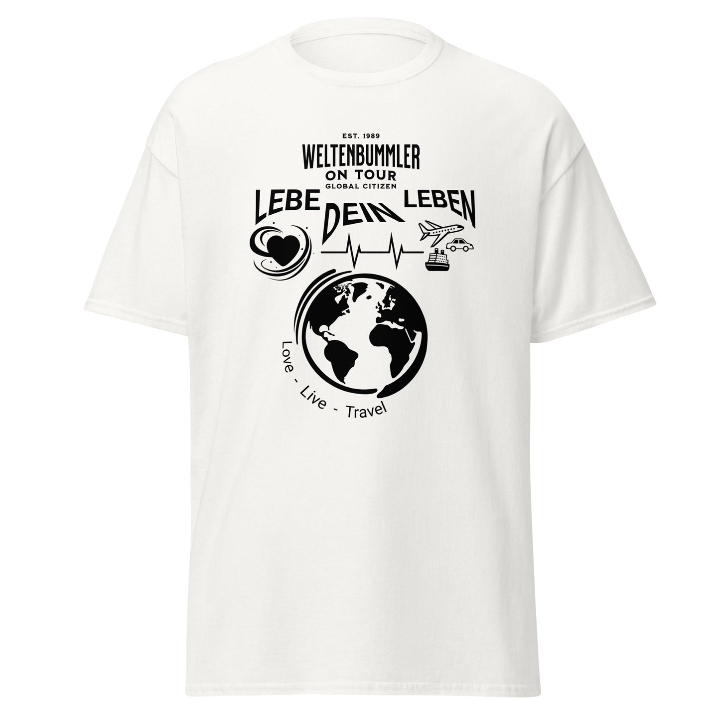 T-Shirt Weltenbummler Lebe Dein Leben