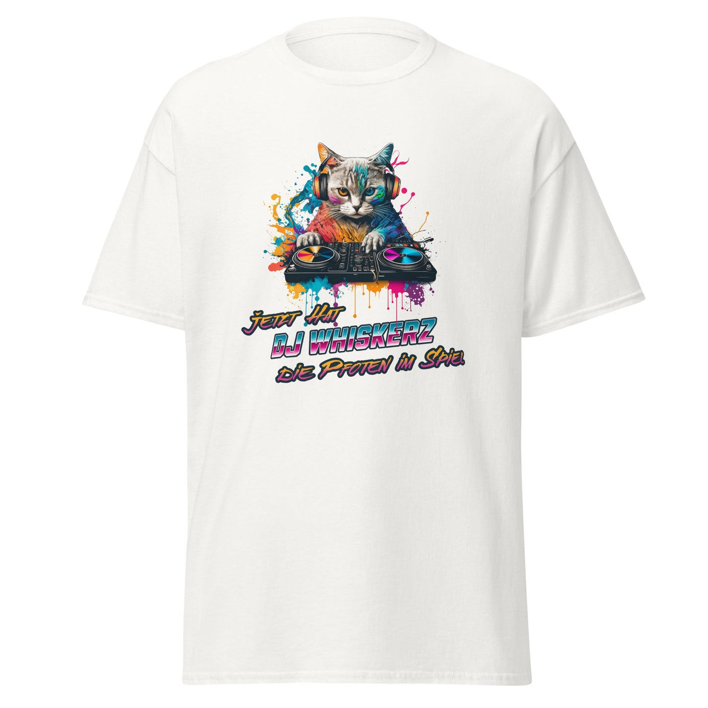 T-Shirt Katze als DJ