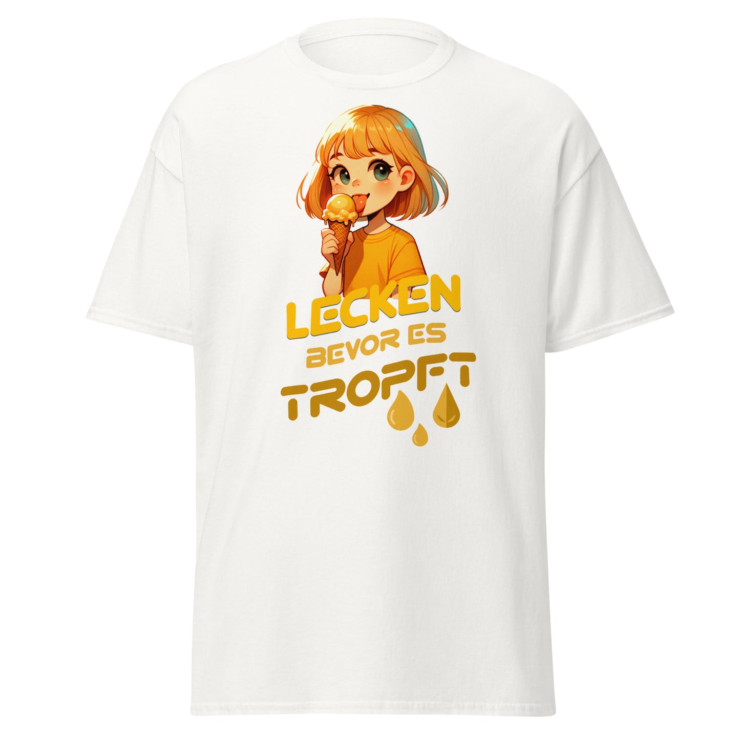T-Shirt Lecken bevor es tropft