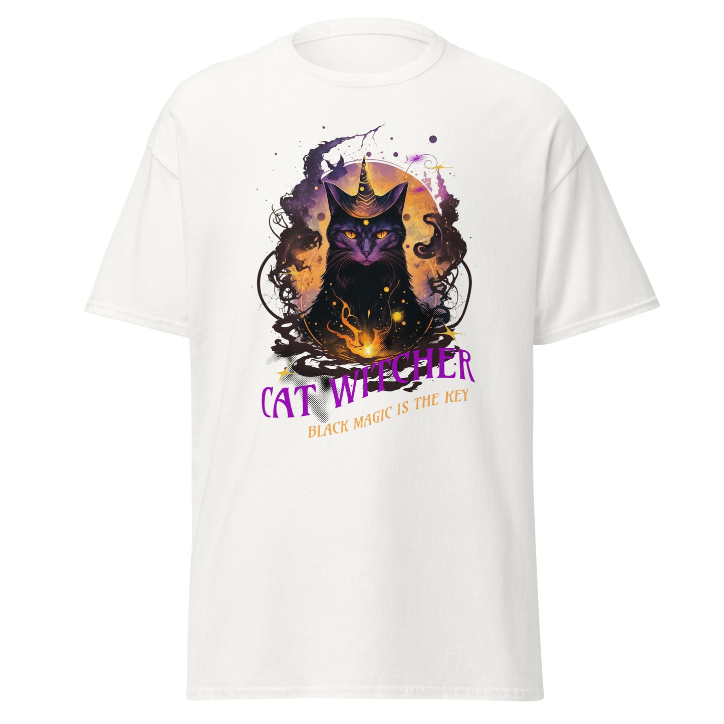 T-Shirt Cat Witcher black Magic is the Key