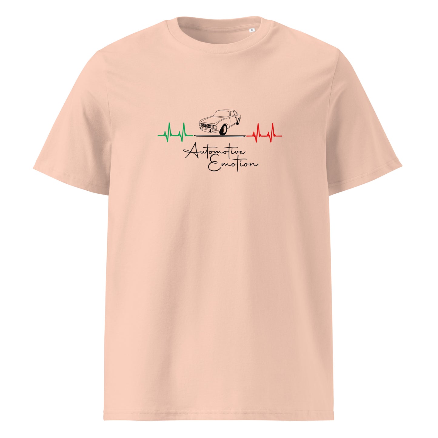 T-Shirt mit italienischem Oldtimer das Automotive Emotionen erweckt.