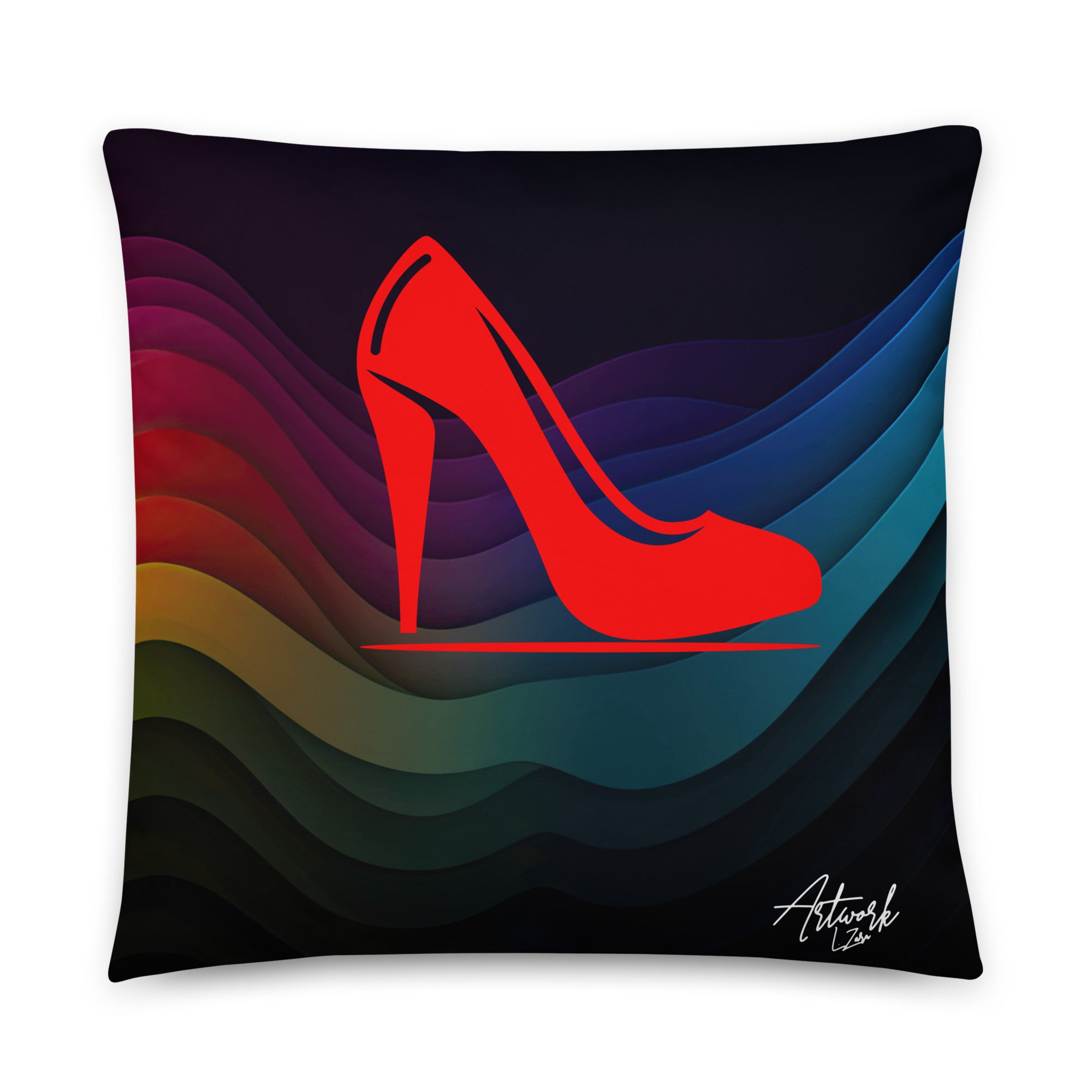 Basic-Kissen Artwork L. Zara Rote High Heels