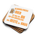 Korkuntersetzer mit Spruch Alkoholfreies Bier