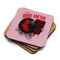 Korkuntersetzer Red Hexe