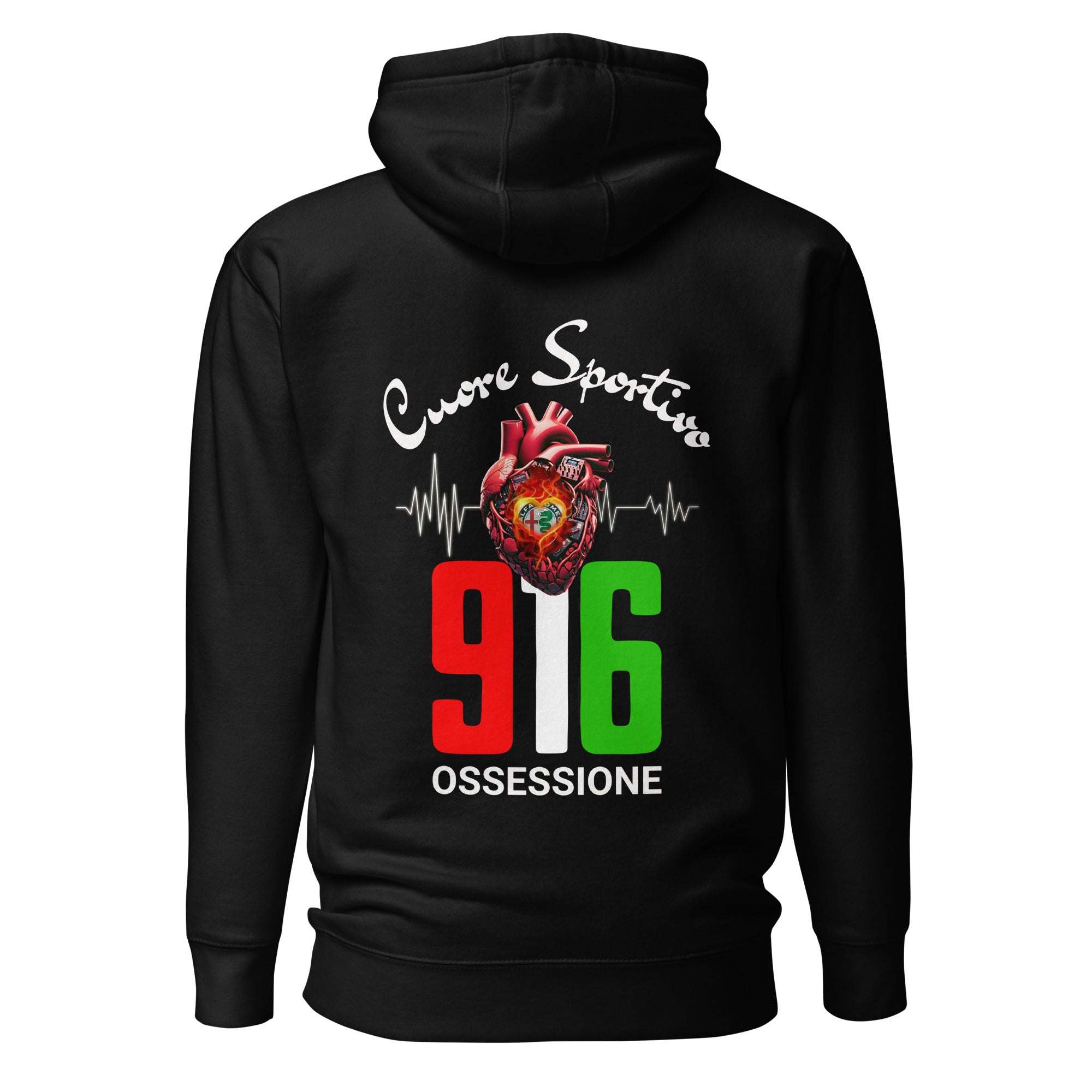 Unisex-Kapuzenpullover Cuore Sportivo