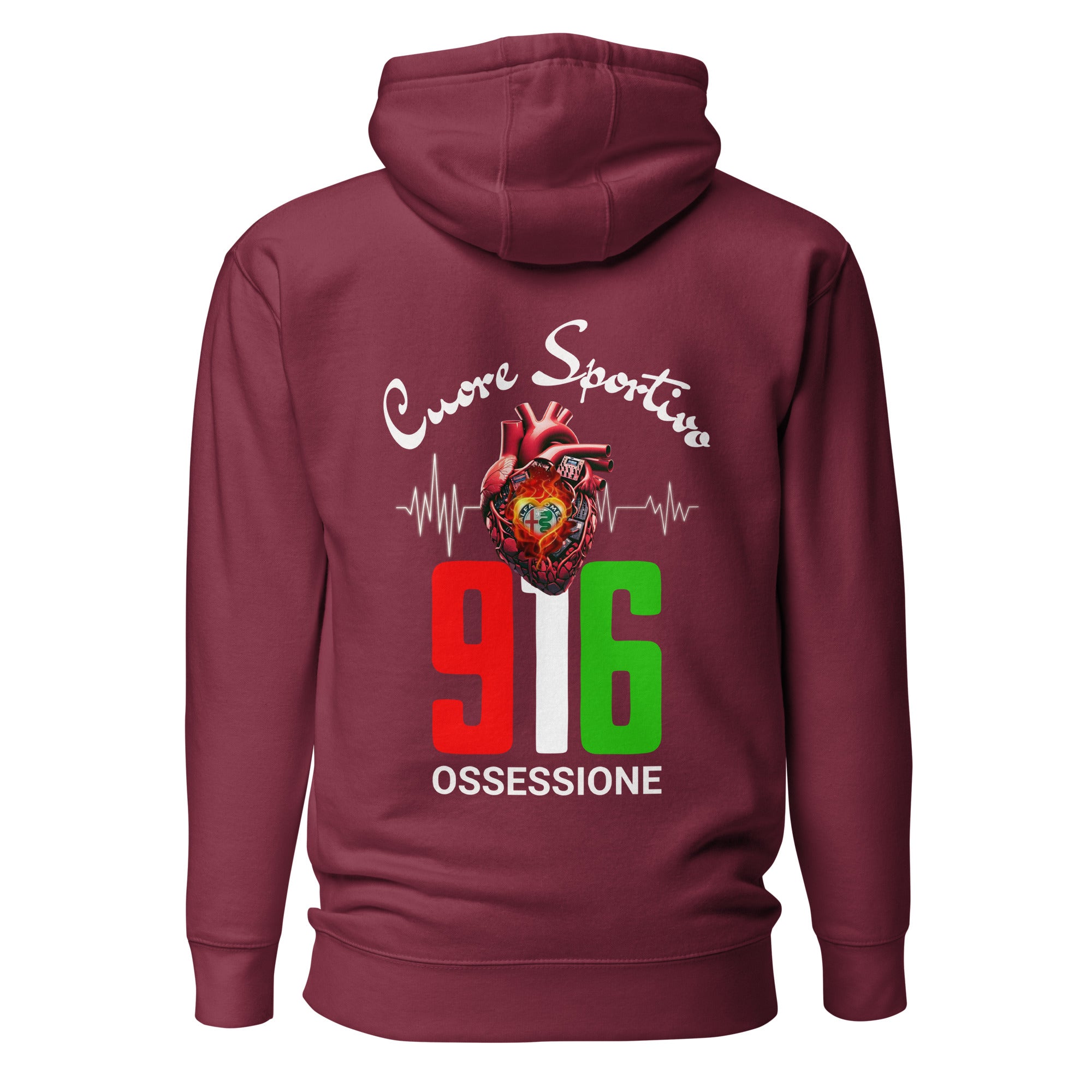Unisex-Kapuzenpullover Cuore Sportivo