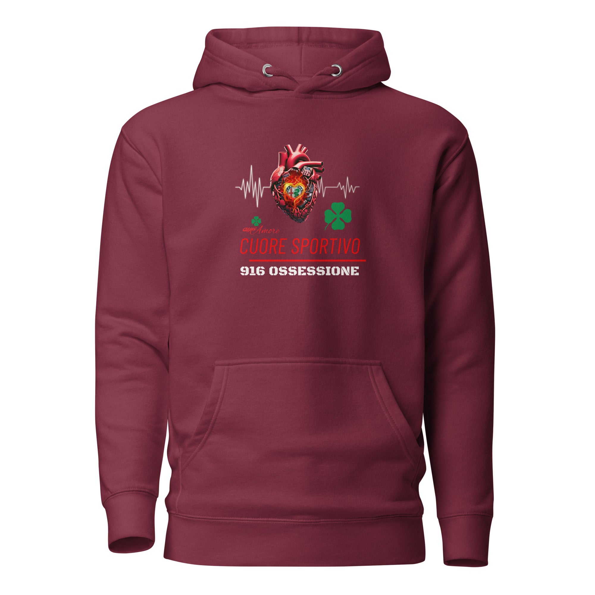 Unisex-Kapuzenpullover Cuore Sportivo