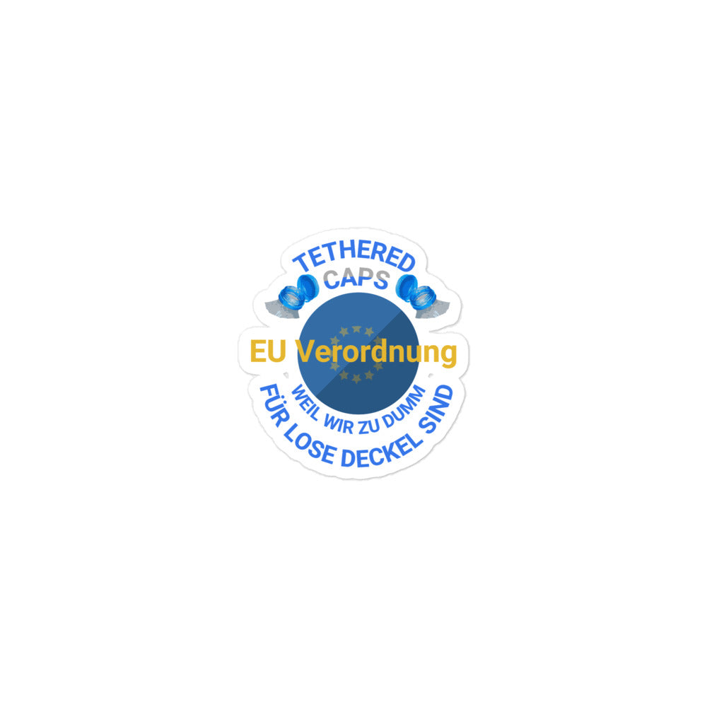 Blasenfreie Aufkleber EU Richtlinie 2019/904 – Der Deckel-Wahnsinn