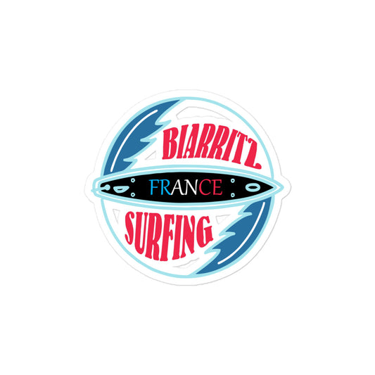 Aufkleber Biarritz France Surfing