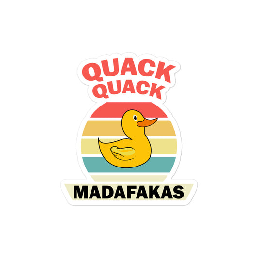 Aufkleber Quack Quack Madafakas