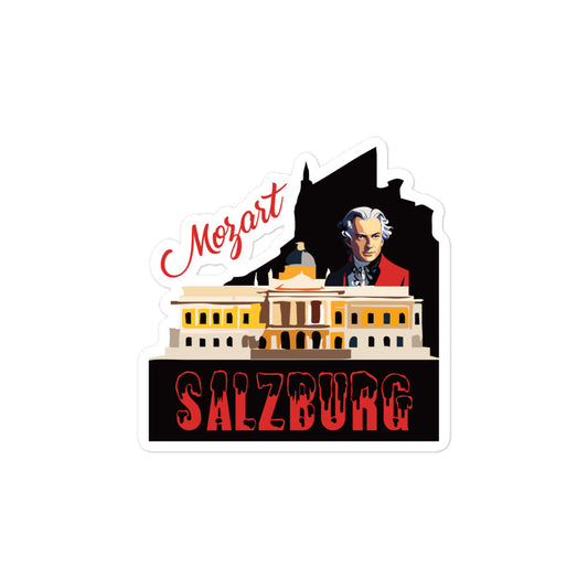 Aufkleber Salzburg Mozart