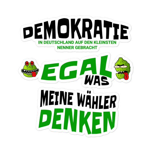 Aufkleber Demokratie in Deutschland