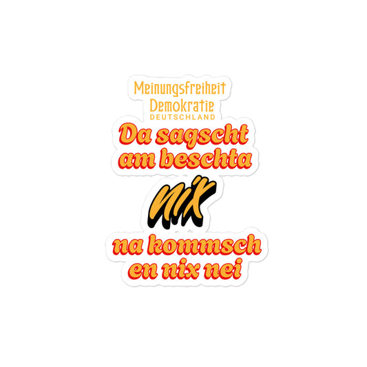 Aufkleber Meinungsfreiheit Deutshland