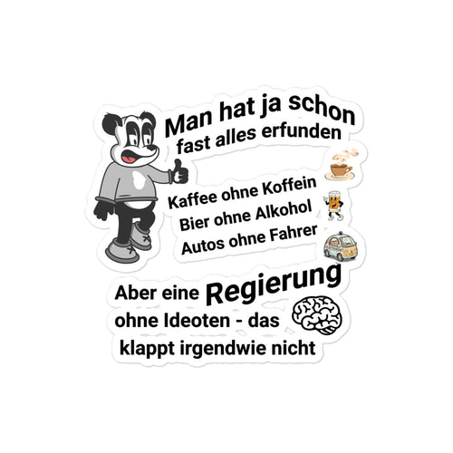 Witziger Auto-Aufkleber / Laptop-Sticker: „Man hat ja schon alles erfunden...“