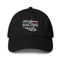 Tief geschnittene Baseball Cap Racing schwarz