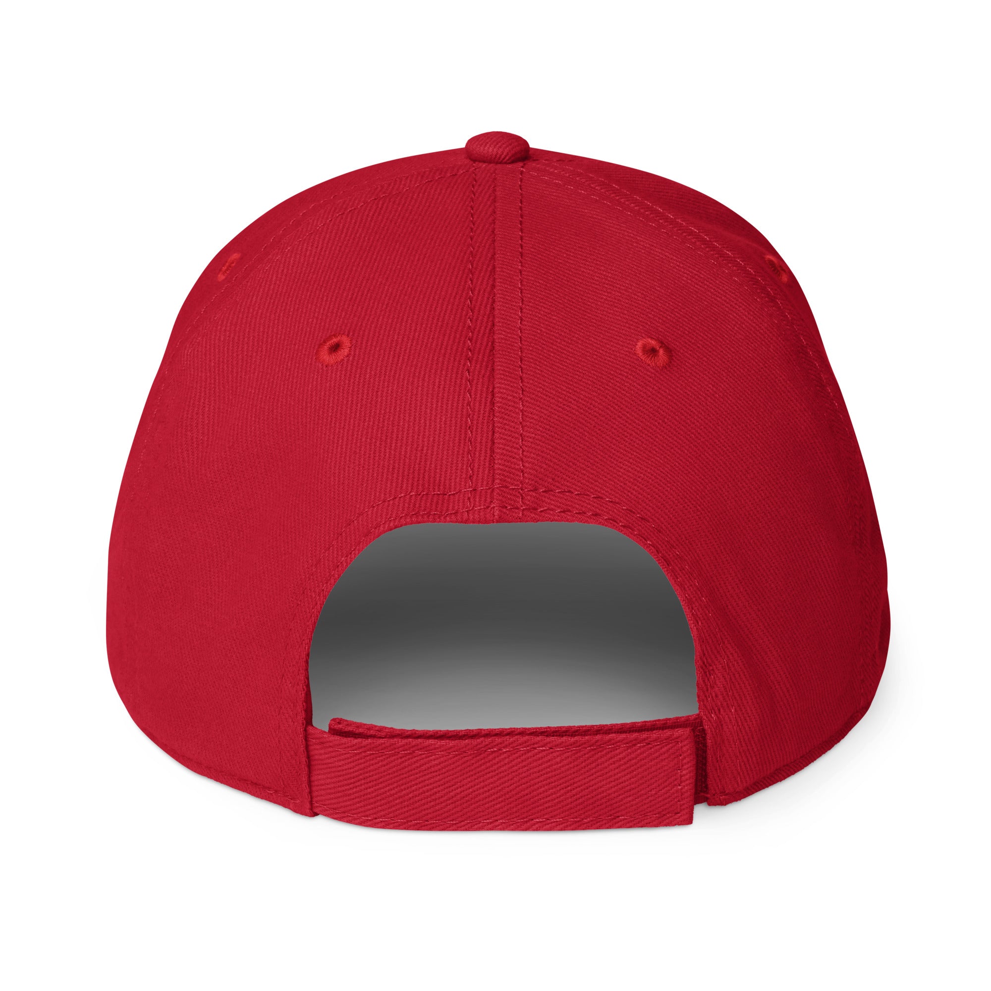 Tief geschnittene Baseball Cap Racing rot