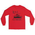 Love City Lights Hamburg Herren-Langarmshirt – Stylisches Skyline Design für Hamburg-Fans