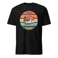 T-Shirt für Campingfeunde Retro Styl mit Wohnmobil und Aufdruck Happy Camper