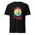 T-Shirt mit einem Surfer und Aufdruck La Manga Windsurfing Treff