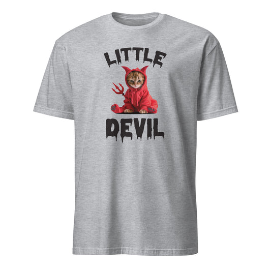 T-Shirt mit einer Katze im Teufelskostüm Little Devil
