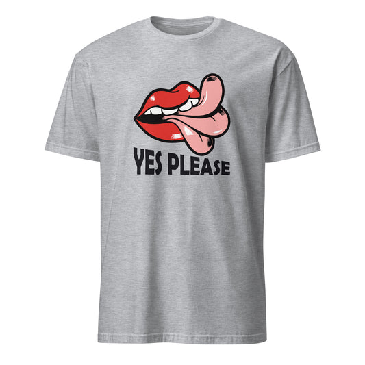T-Shirt Mund mit Zunge Yes Please