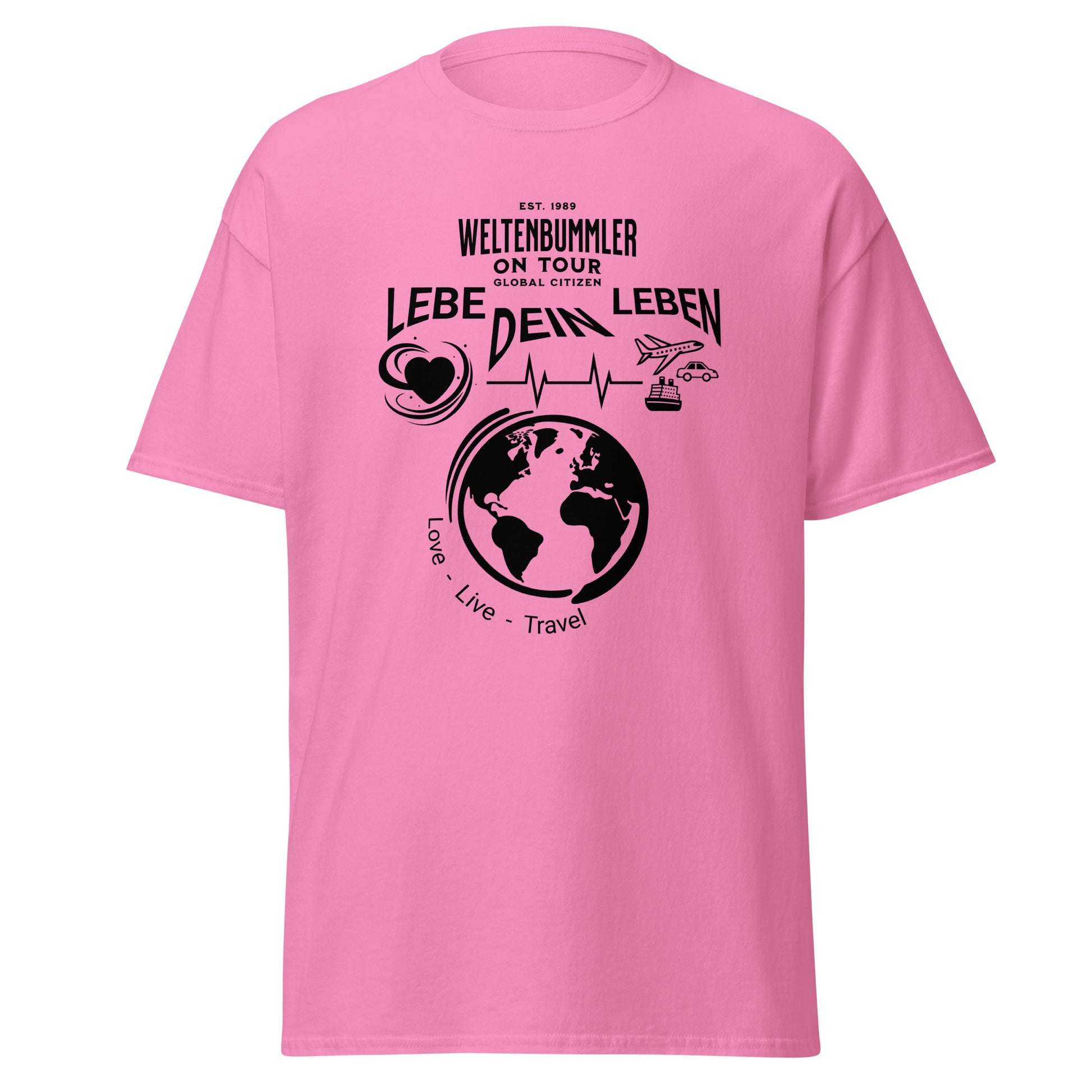 T-Shirt Weltenbummler Lebe Dein Leben