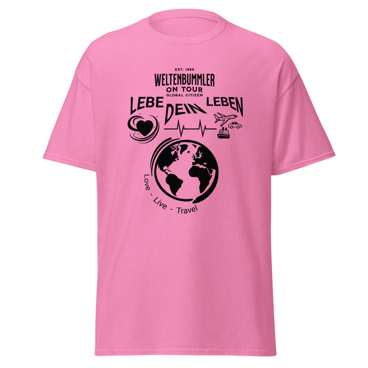T-Shirt Weltenbummler Lebe Dein Leben