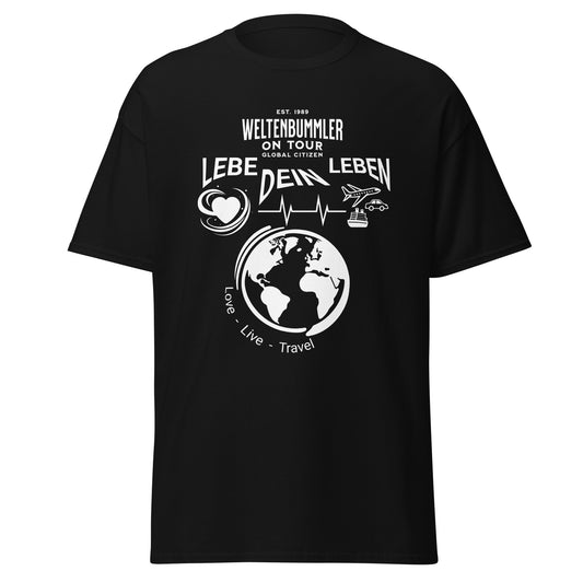 T-Shirt Weltenbummler Lebe Dein Leben