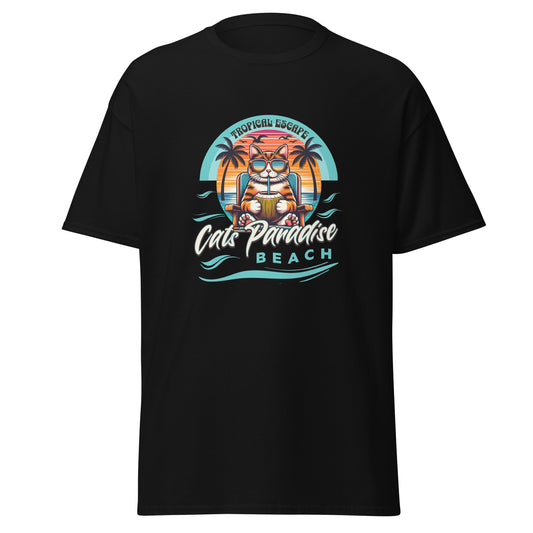 T-Shirt Cats Paradise Beach