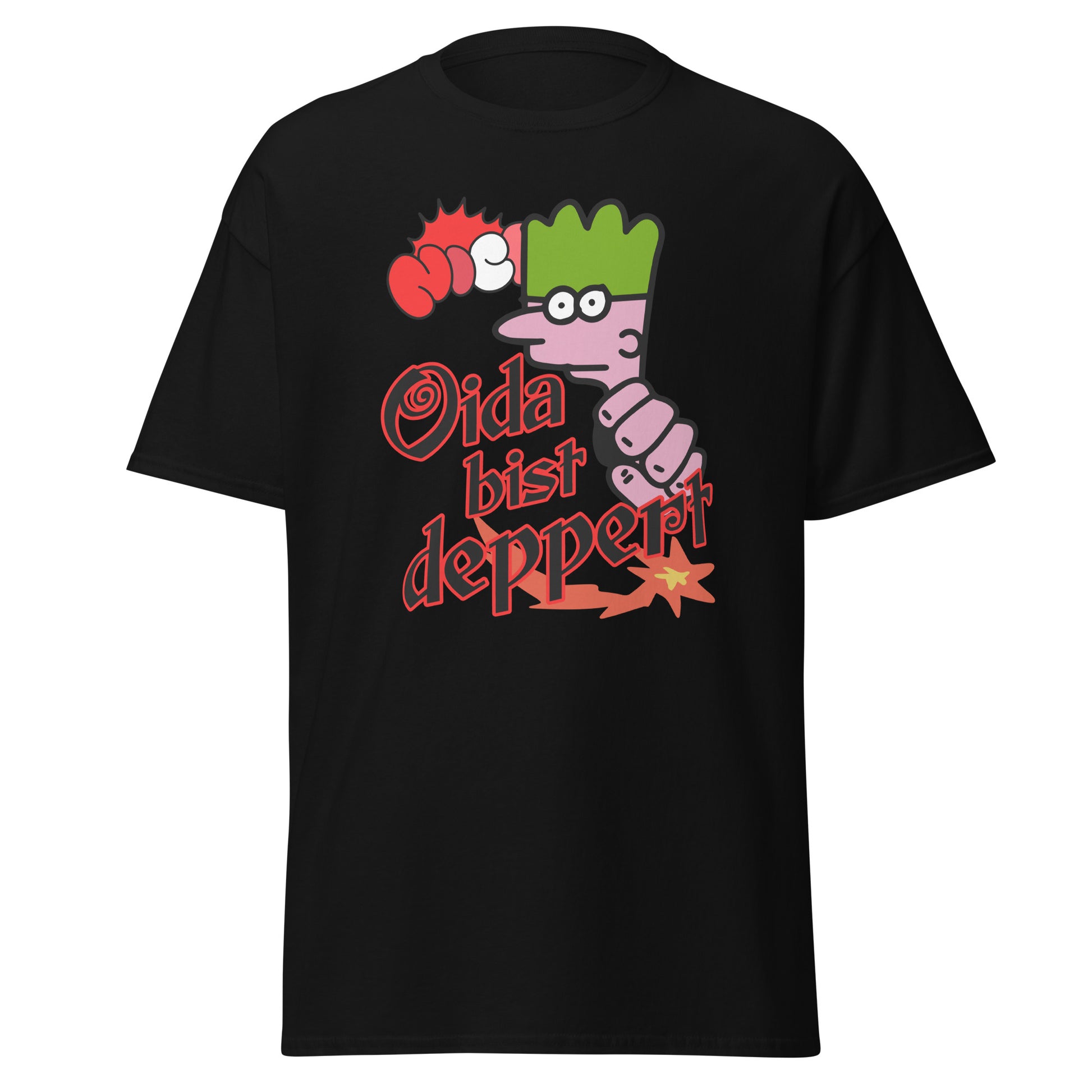 T-Shirt Bayrische Lebensweisheit trifft auf Stil Oida bis deppet