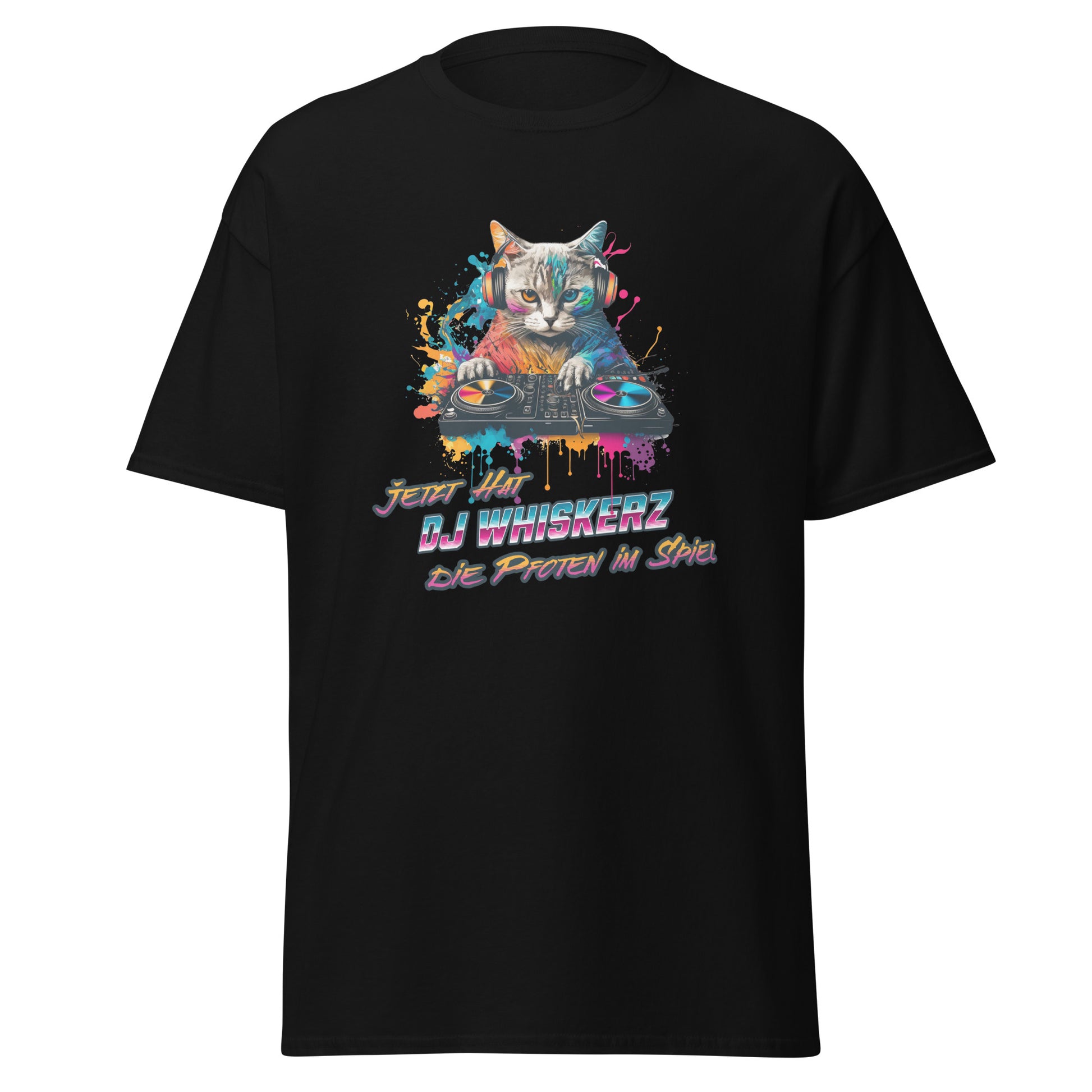 T-Shirt Katze als DJ