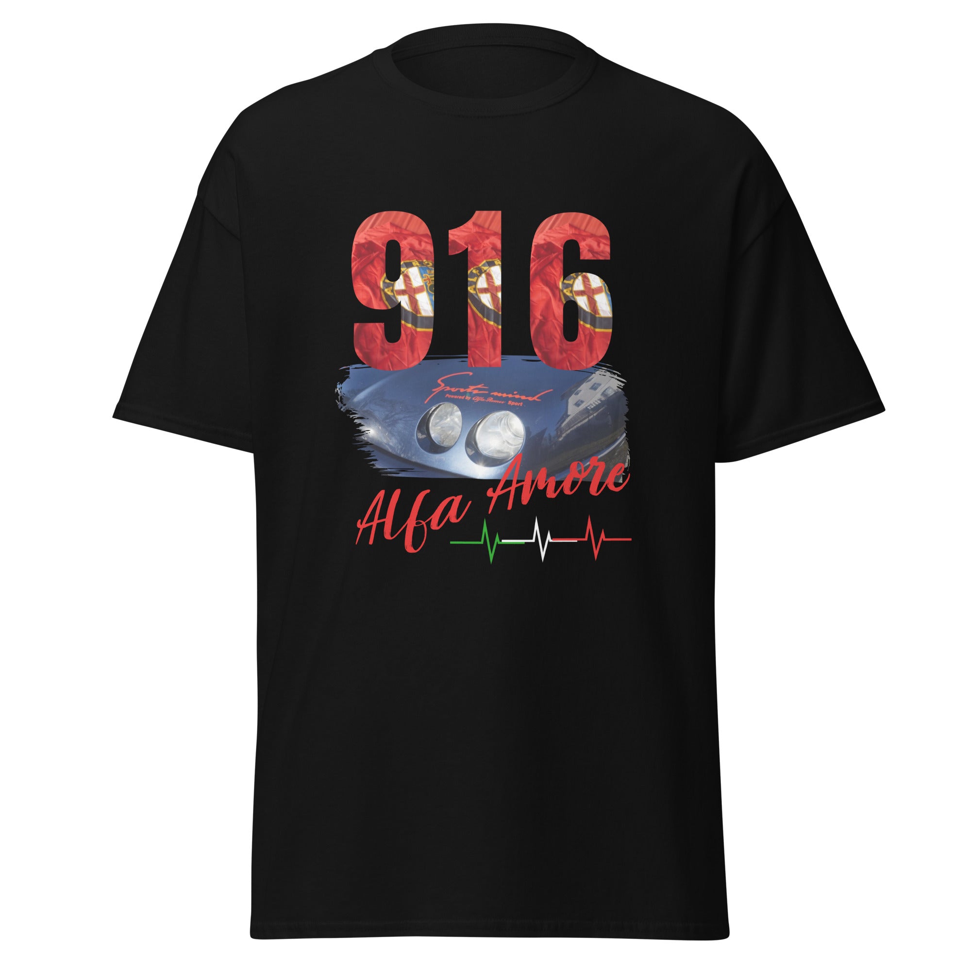 T-Shirt mit 916 Alfa Amore Aufdruck